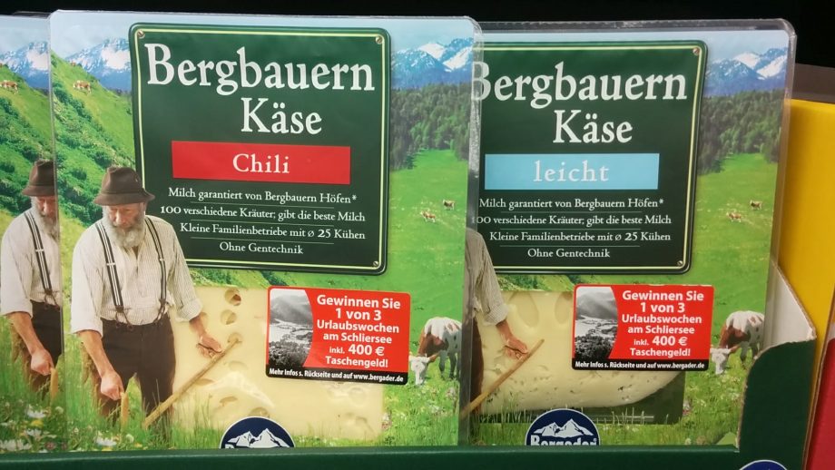 | Bergader Euro verlost Taschengeld Hamsterrausch Urlaubswoche und 400 am Bergbauern-Käse Schliersee