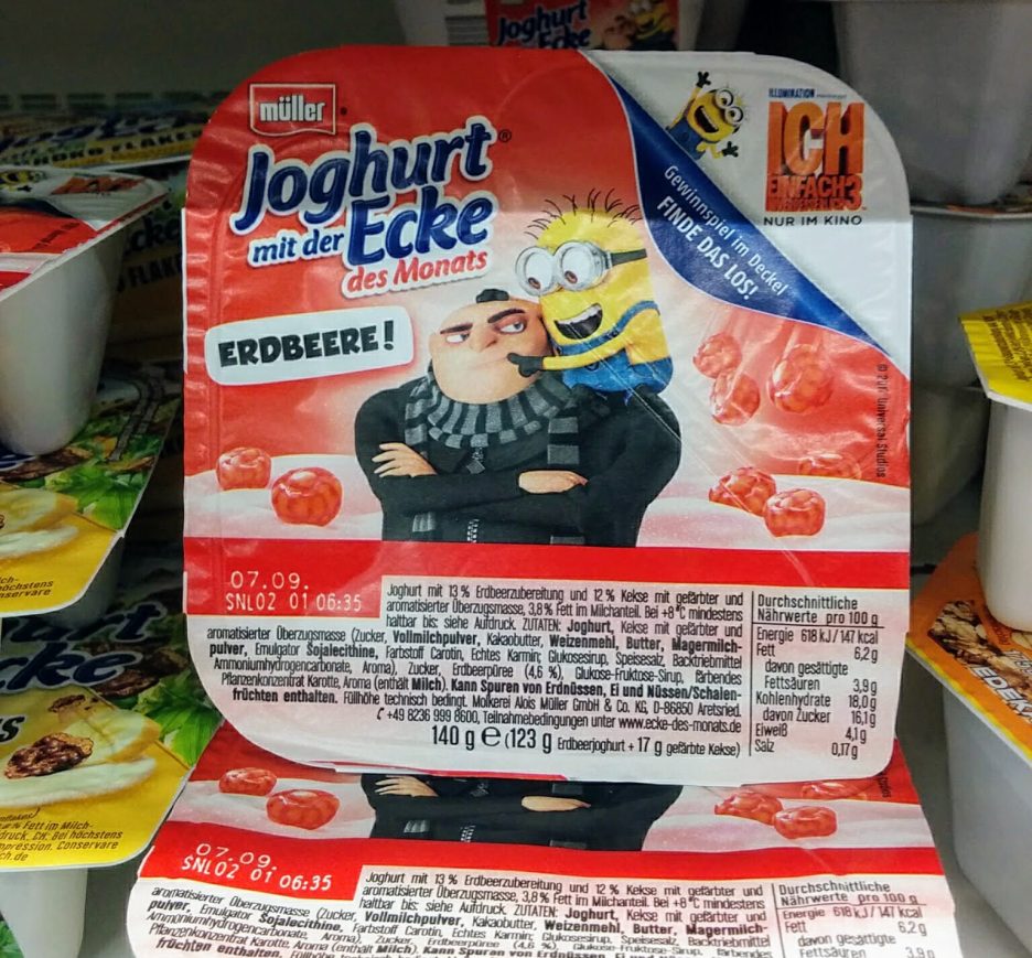 Müller Joghurt mit der Ecke