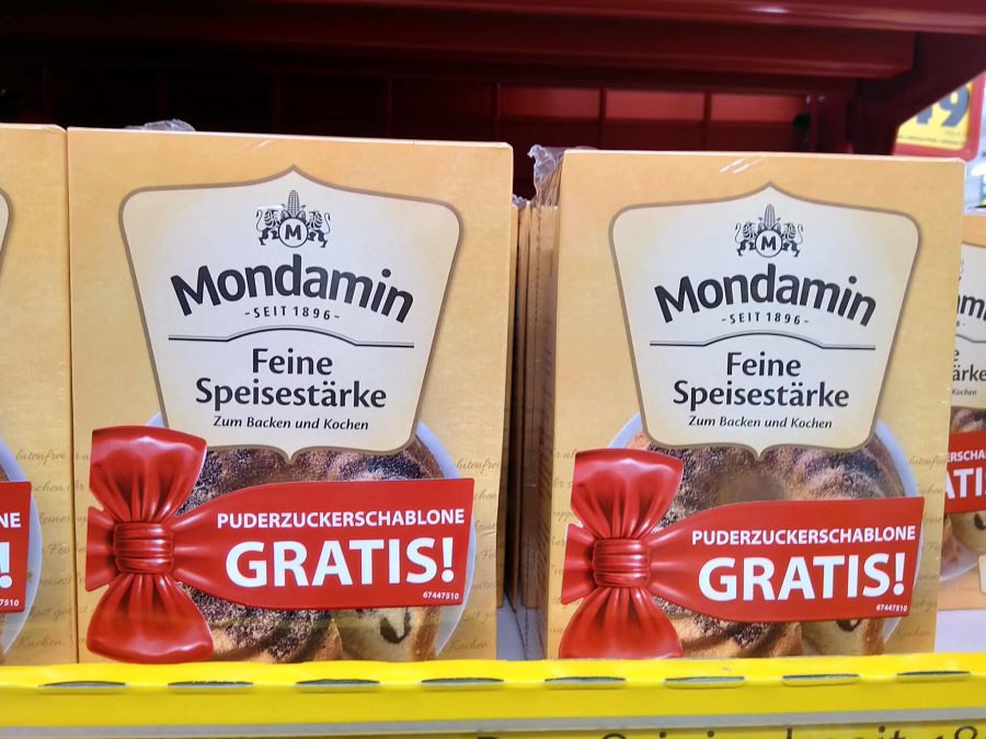 Mondamin Feine Speisestärke - Puderzuckerschablone