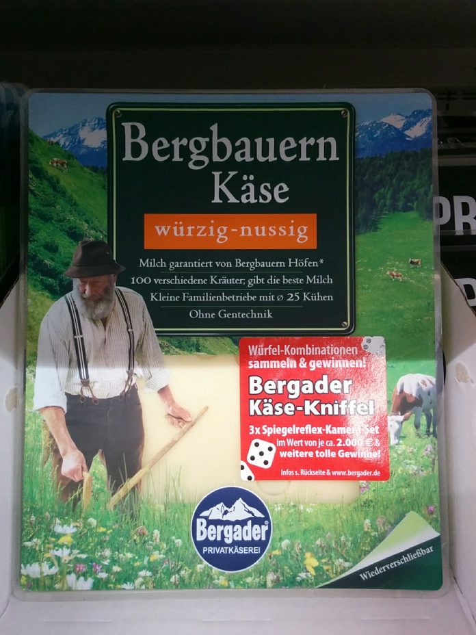 Bergader Bergbauern Käse - Käse Kniffel Bergader Bergbauern Käse - Käse Kniffel