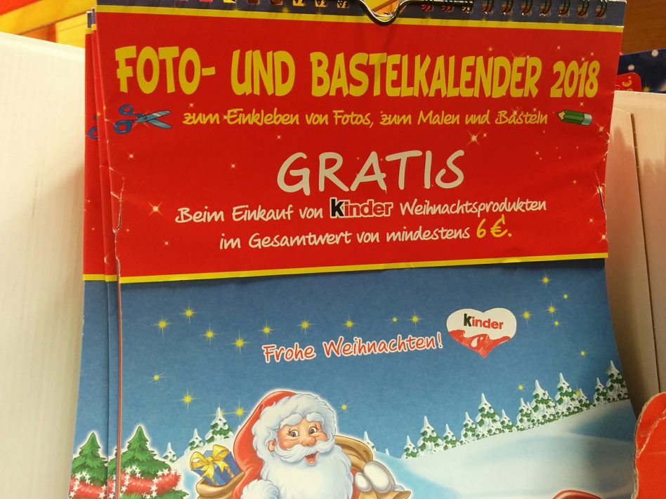 Kinderschokolade Fotokalender