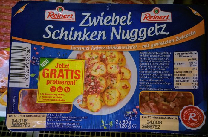 Reinert Zwiebel Schinken Nuggetz Reinert Zwiebel Schinken Nuggetz