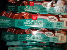 Rewe Deine Wahl: Schokopudding weniger Zucker