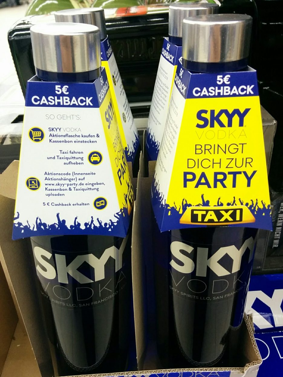 Skyy Vodka - Taxi-Gutschein