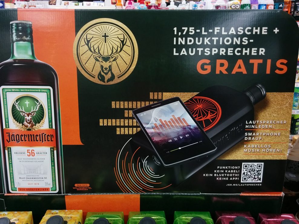 Jägermeister - mit Induktions-Lautsprecher