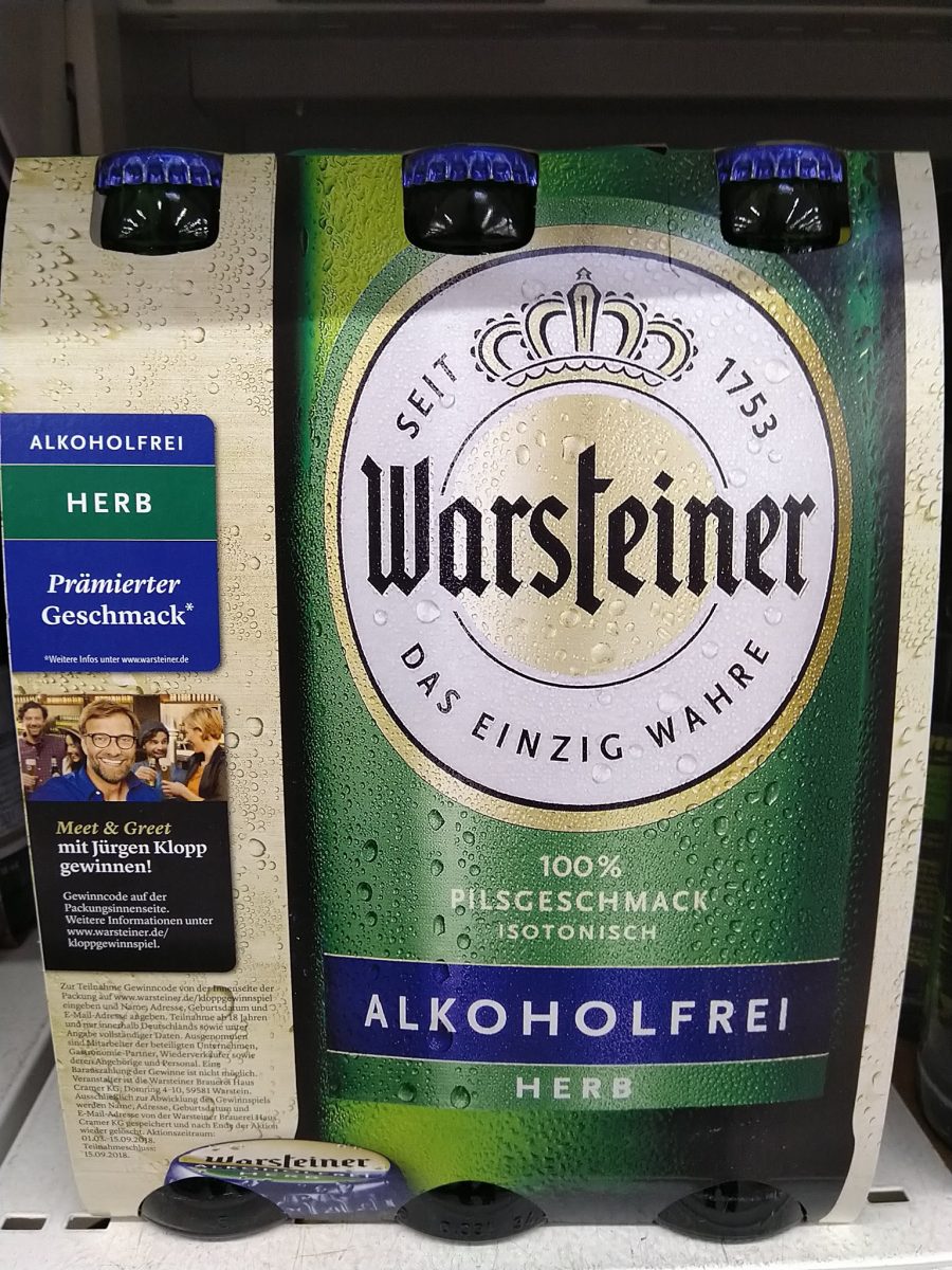 Warsteiner Alkoholfrei - Jüergen Klopp