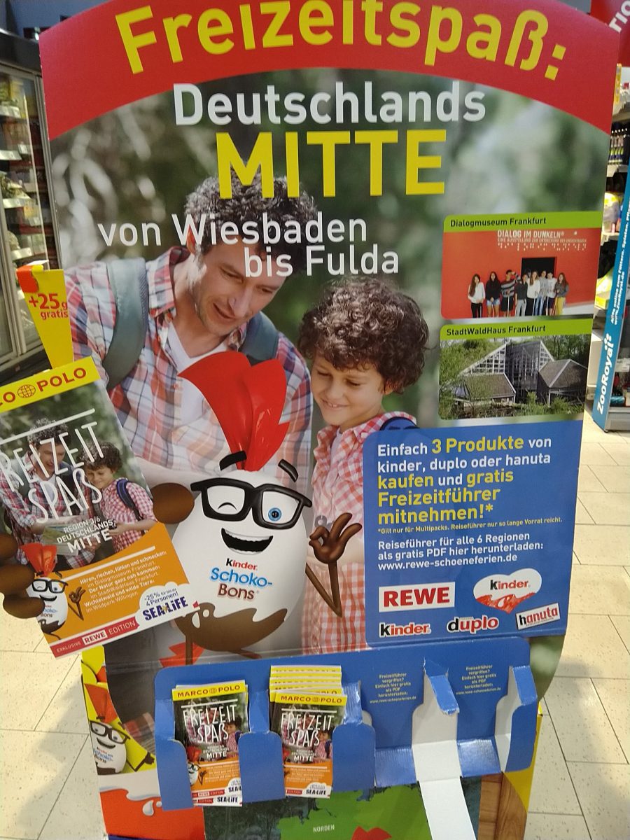 Rewe Ferrero Kinder Hanuta Duplo - Marco Polo Reiseführer Freizeitspaß