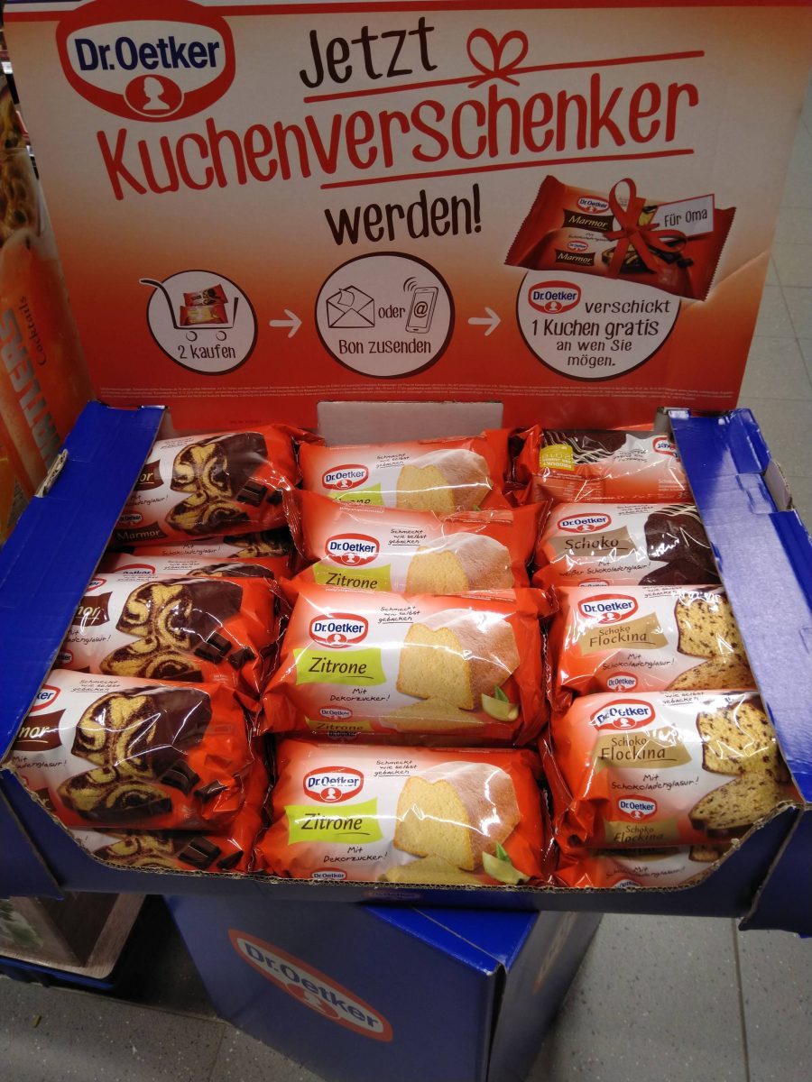 Dr. Oetker-Kuchenverschenker