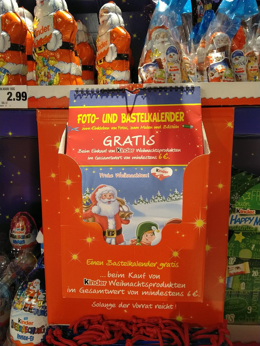 Ferrero-Kinder-Bastelkalender