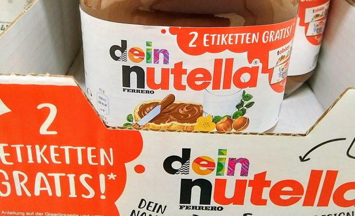 Nutella etikett