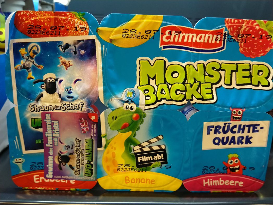 Ehrmann Monster Backe Shaun das Schaf