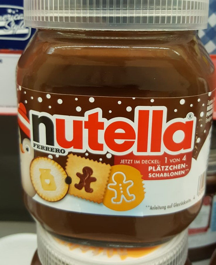 Nutella Plätzchen Schablone Ausstechform