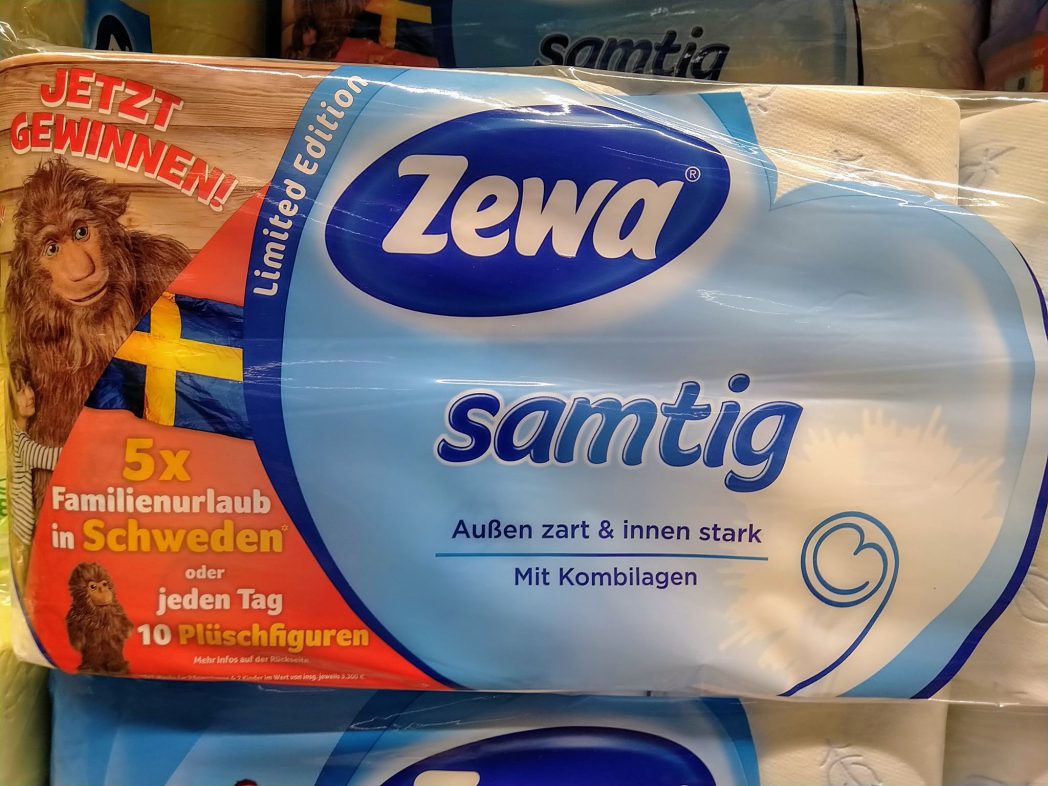 Zewa Toilettenpapier Schweden Familienurlaub