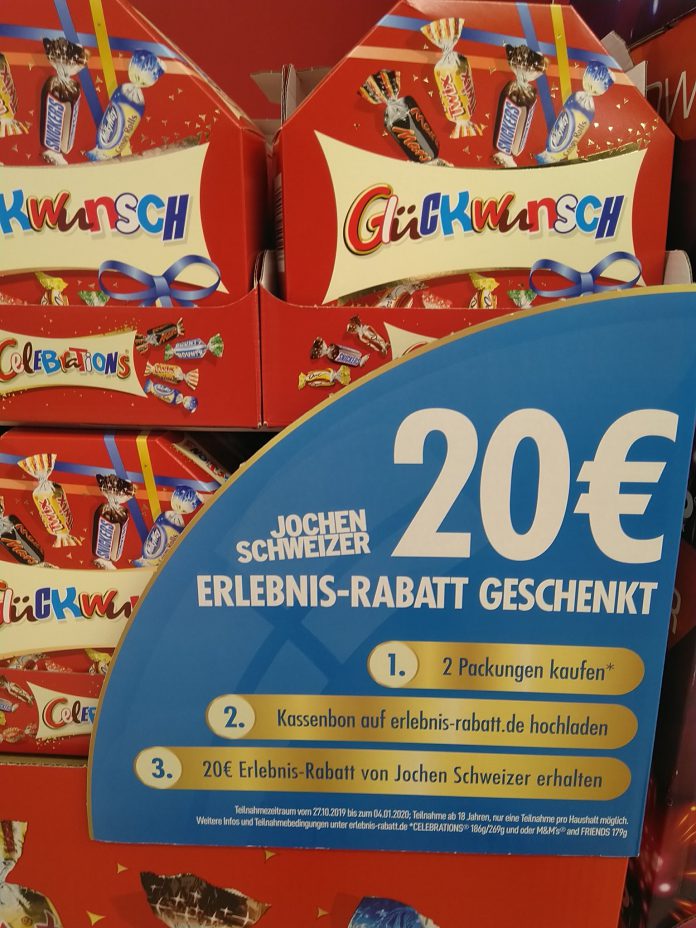 Celebrations Und M Ms Euro Gutschein Fur Jochen Schweizer Geschenkt Hamsterrausch