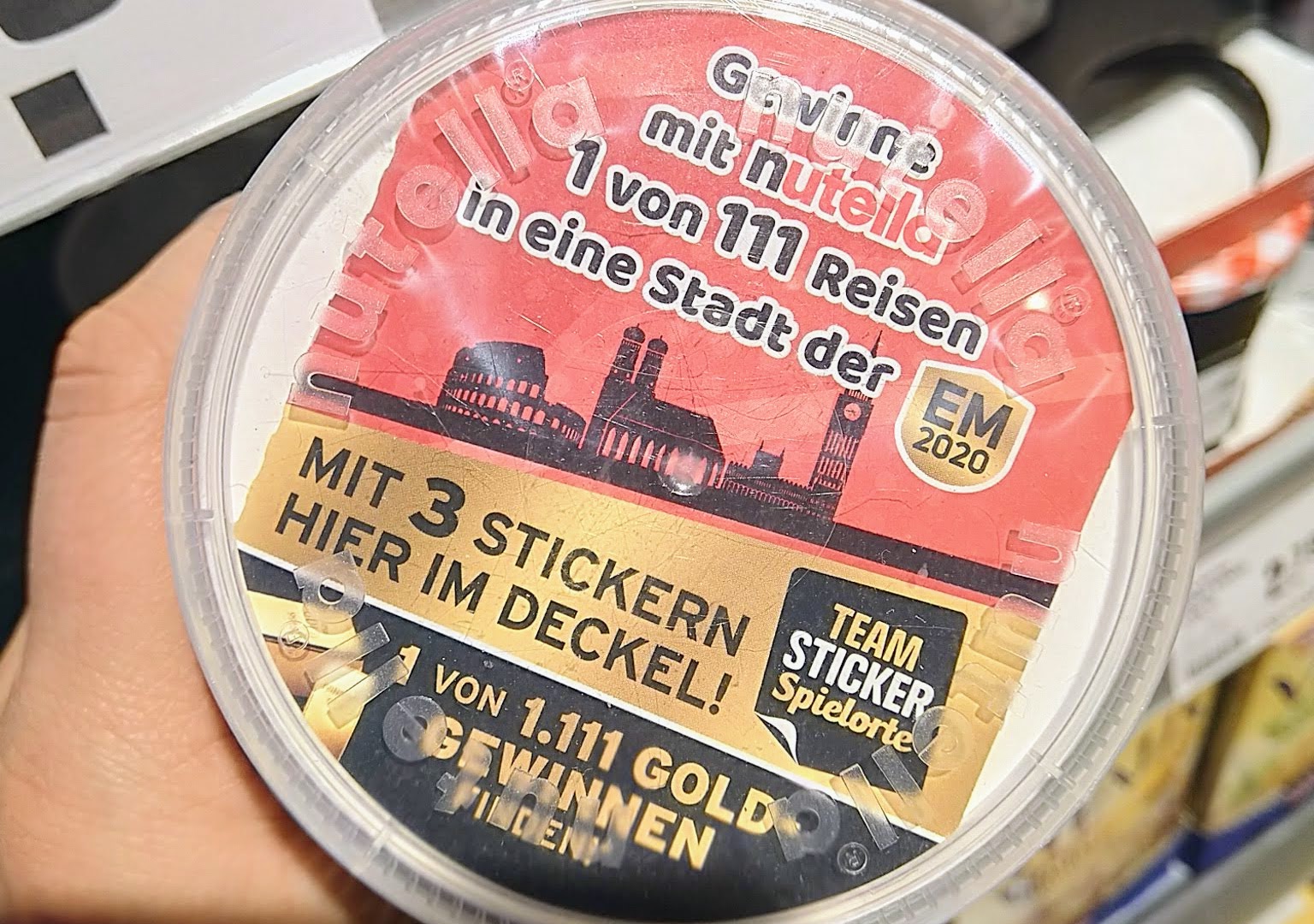 Nutella - Reise in Stadt der EM 2020