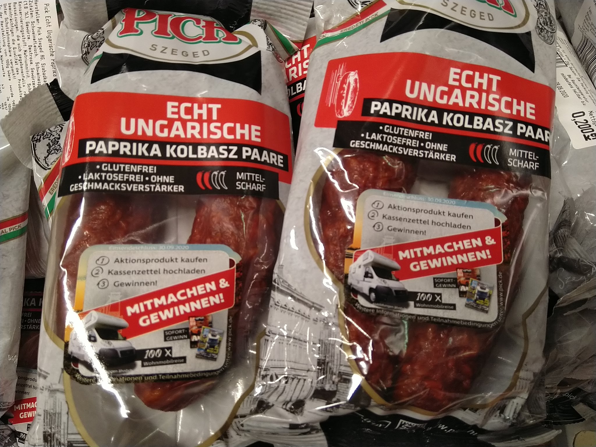 Pick ungarische Salami Wohnmobil Reise