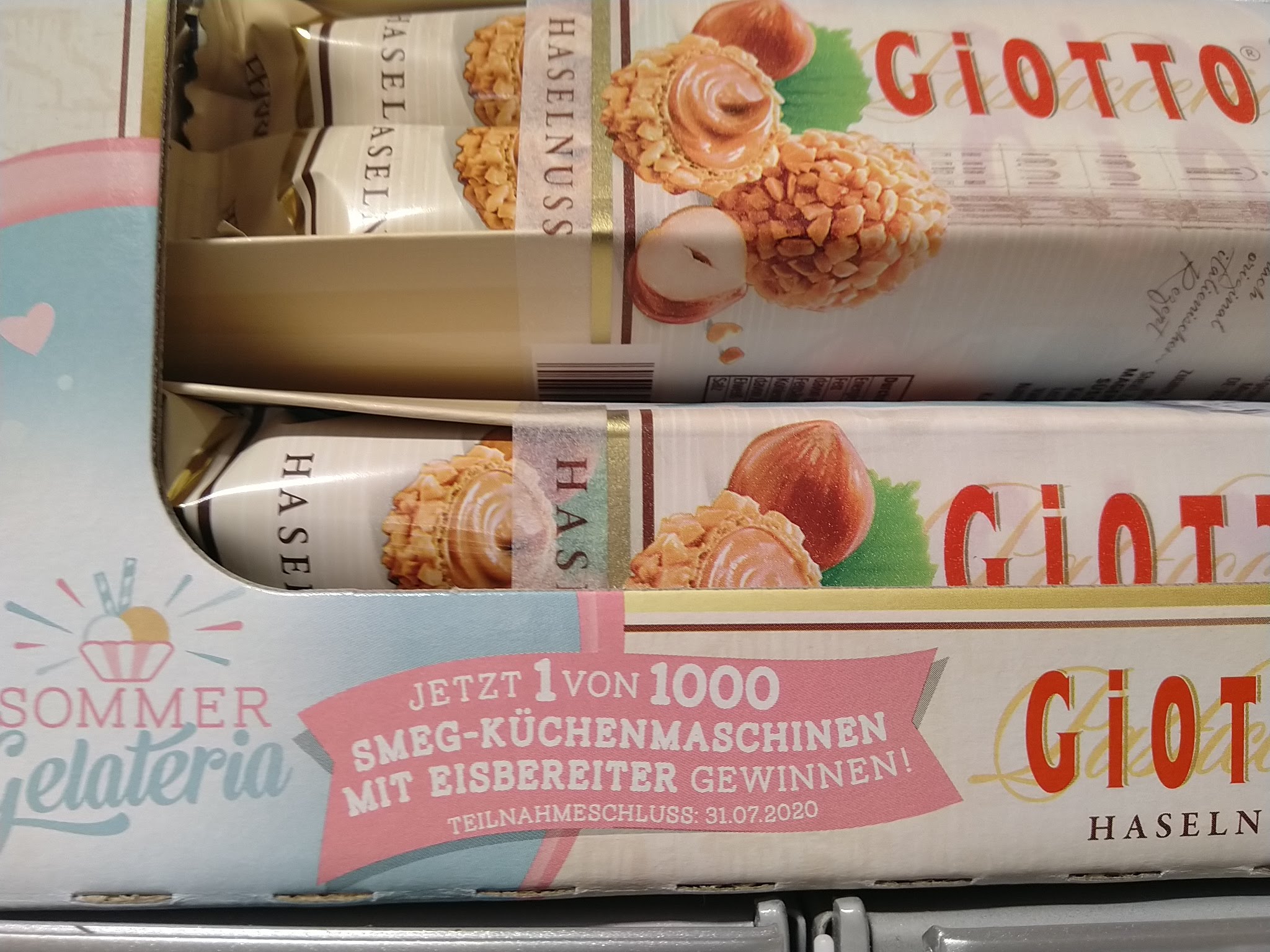 Ferrero Sommer Gelateria: Giotto, Raffaello