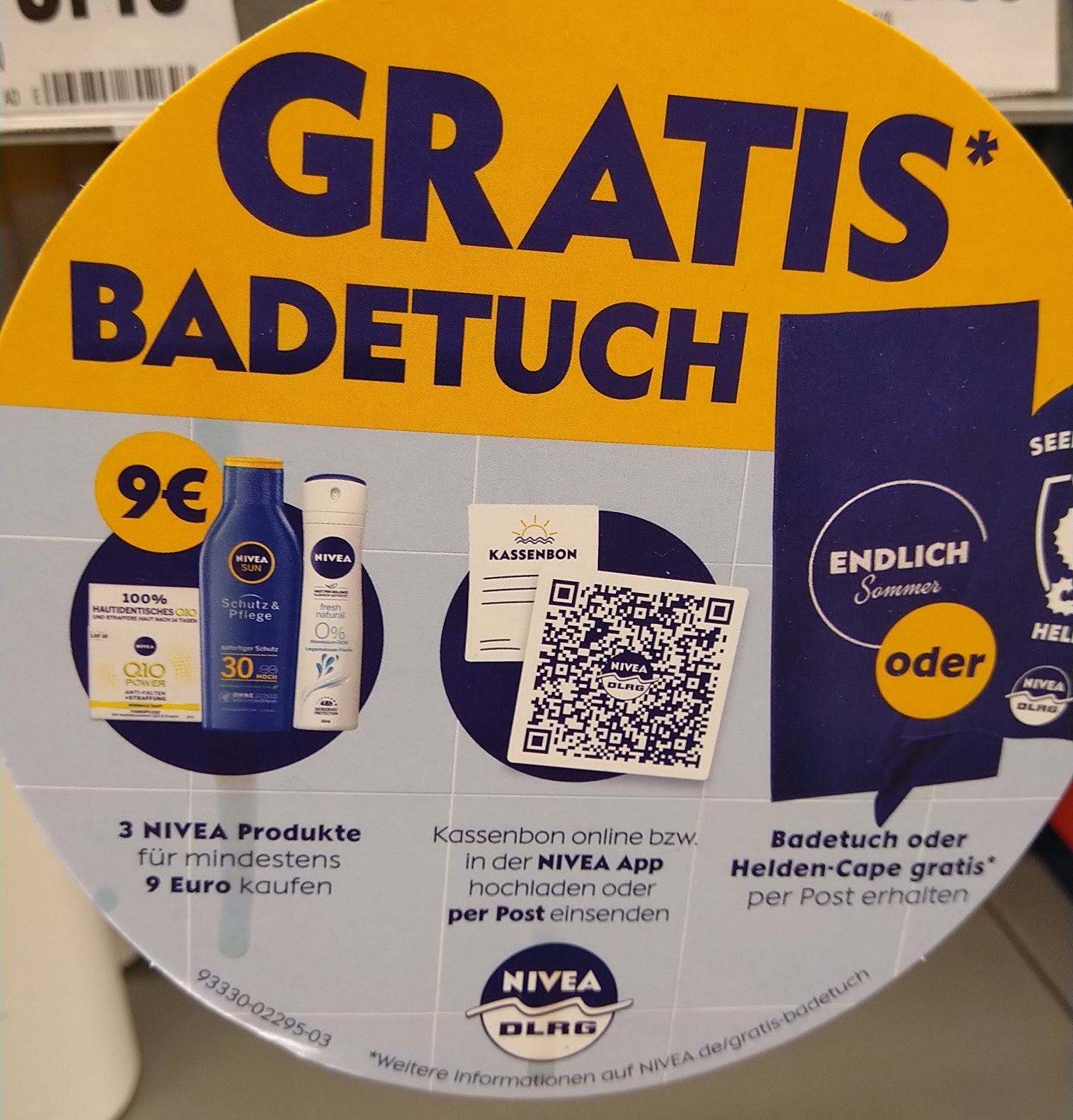 Nivea Badetuch gratis