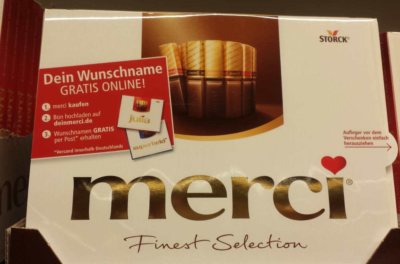 Dein Merci - Wunschname aufdrucken