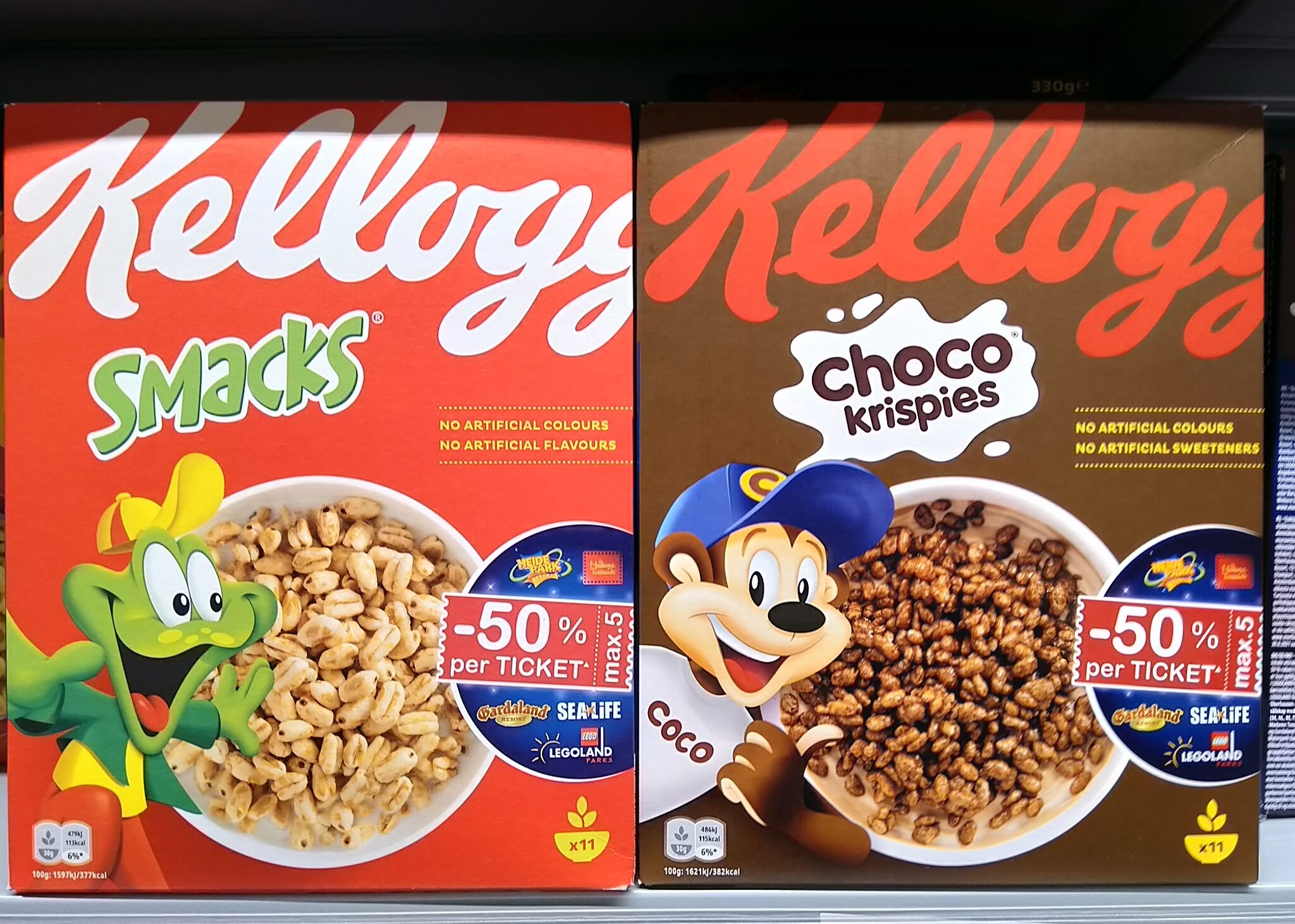 Kellogg’s Rabatt Freizeitparks Merlin Entertainments