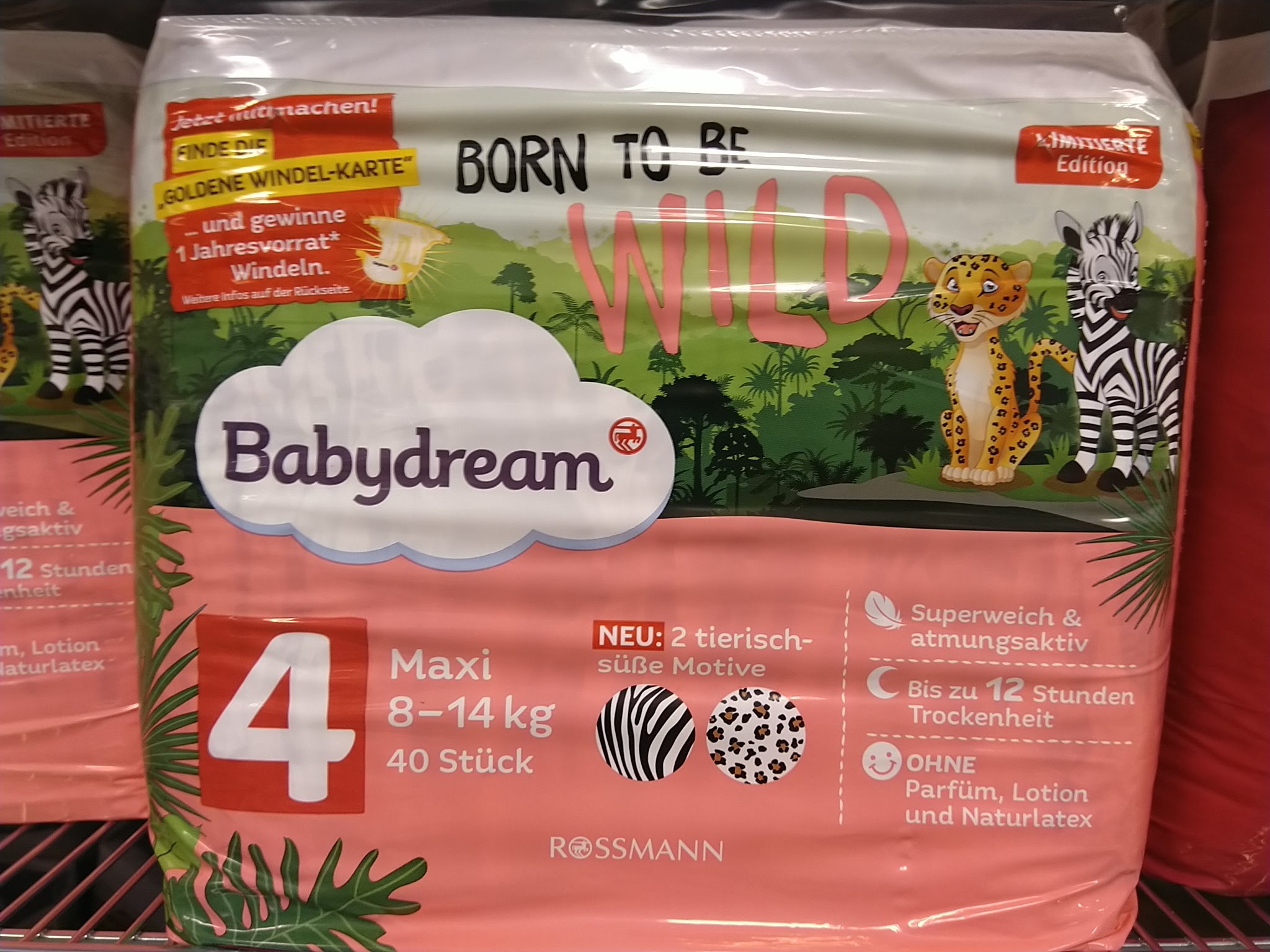 Rossmann Babydream Goldene Windel - Jahresvorrat gewinnen