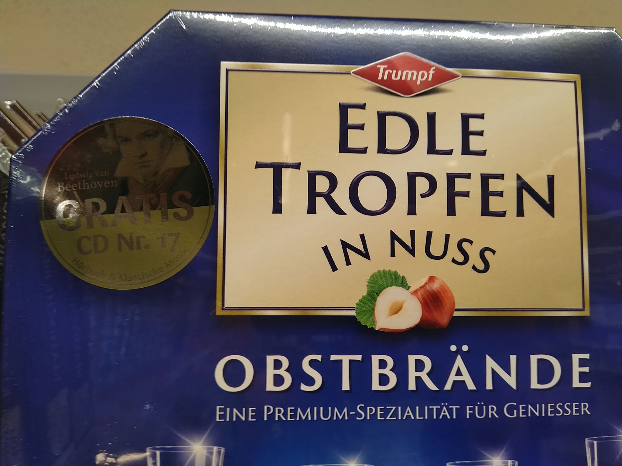Trumpf Edle Tropfen in Nuss: Edle Klänge Klassik CD Nr 17 - Beethoven Trumpf Edle Tropfen in Nuss: Edle Klänge Klassik CD Nr 17 - Beethoven