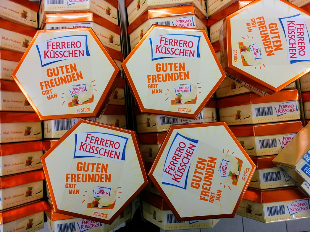 Ferrero Küsschen Grußbox gratis verschicken