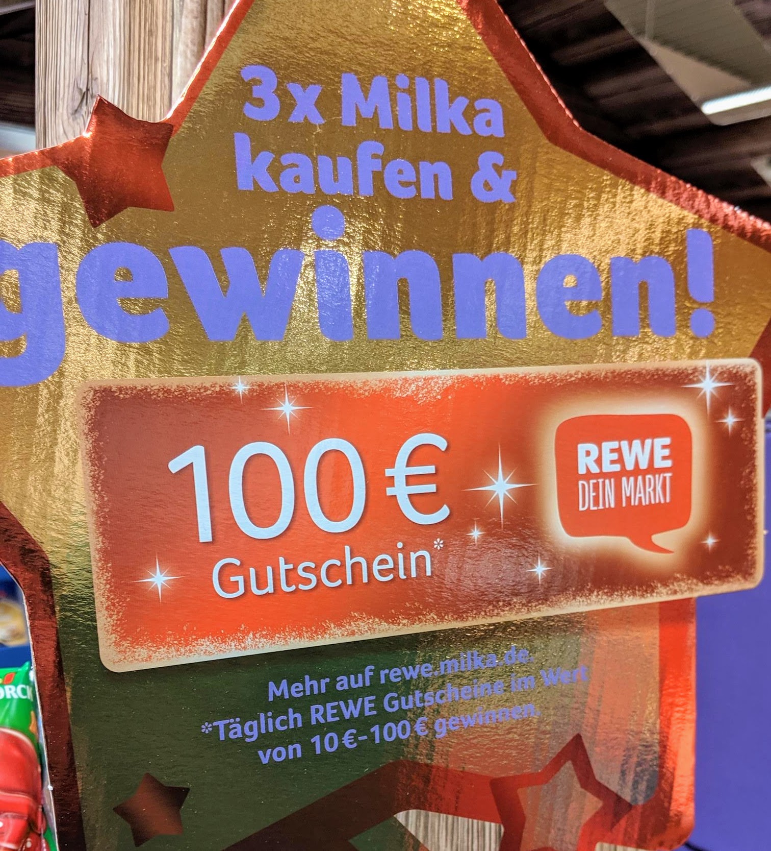 Milka: Rewe-Gutschein 10-100 Euro gewinnen