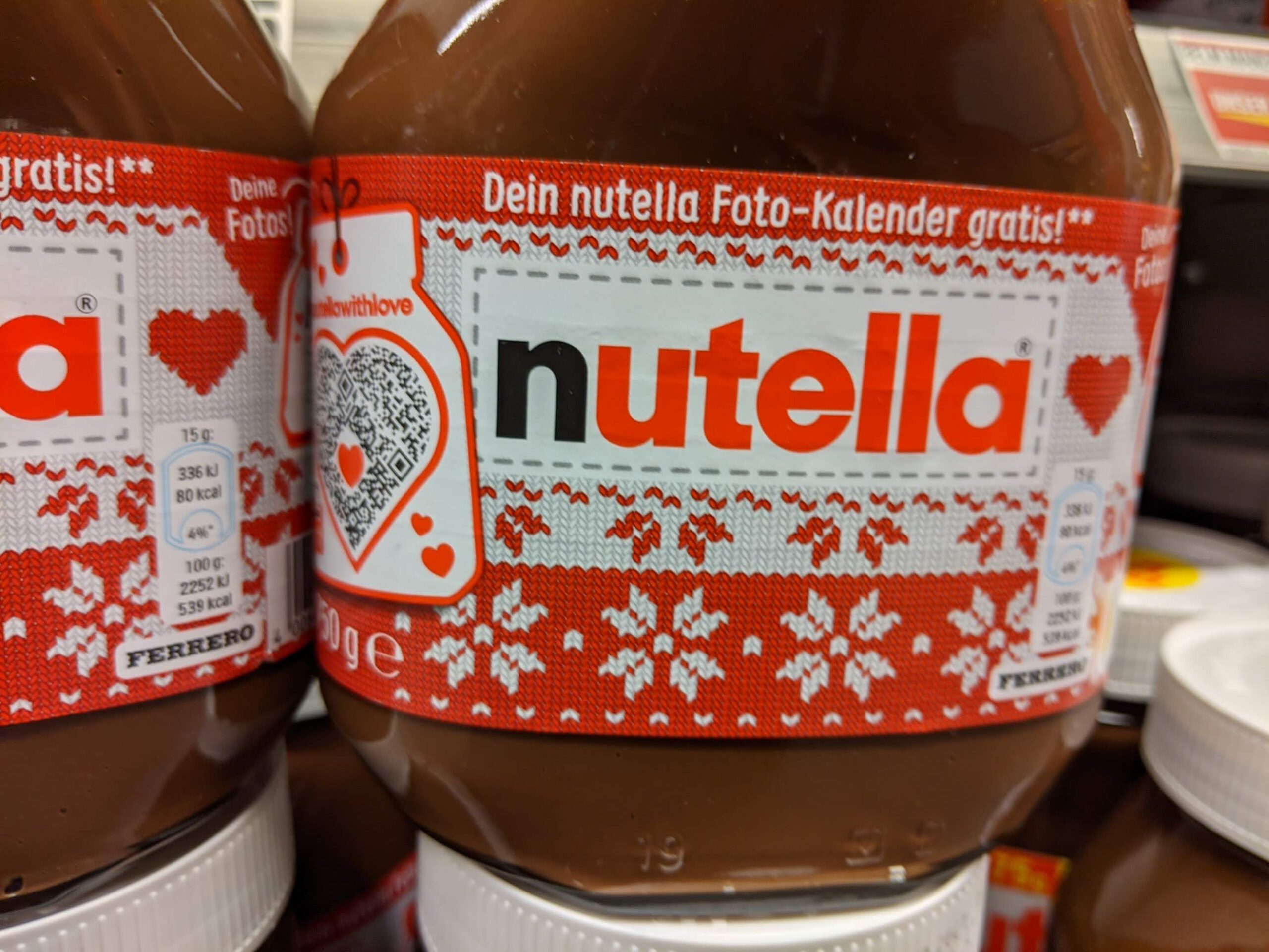 Nutella Fotokalender oder Fotobuch gratis