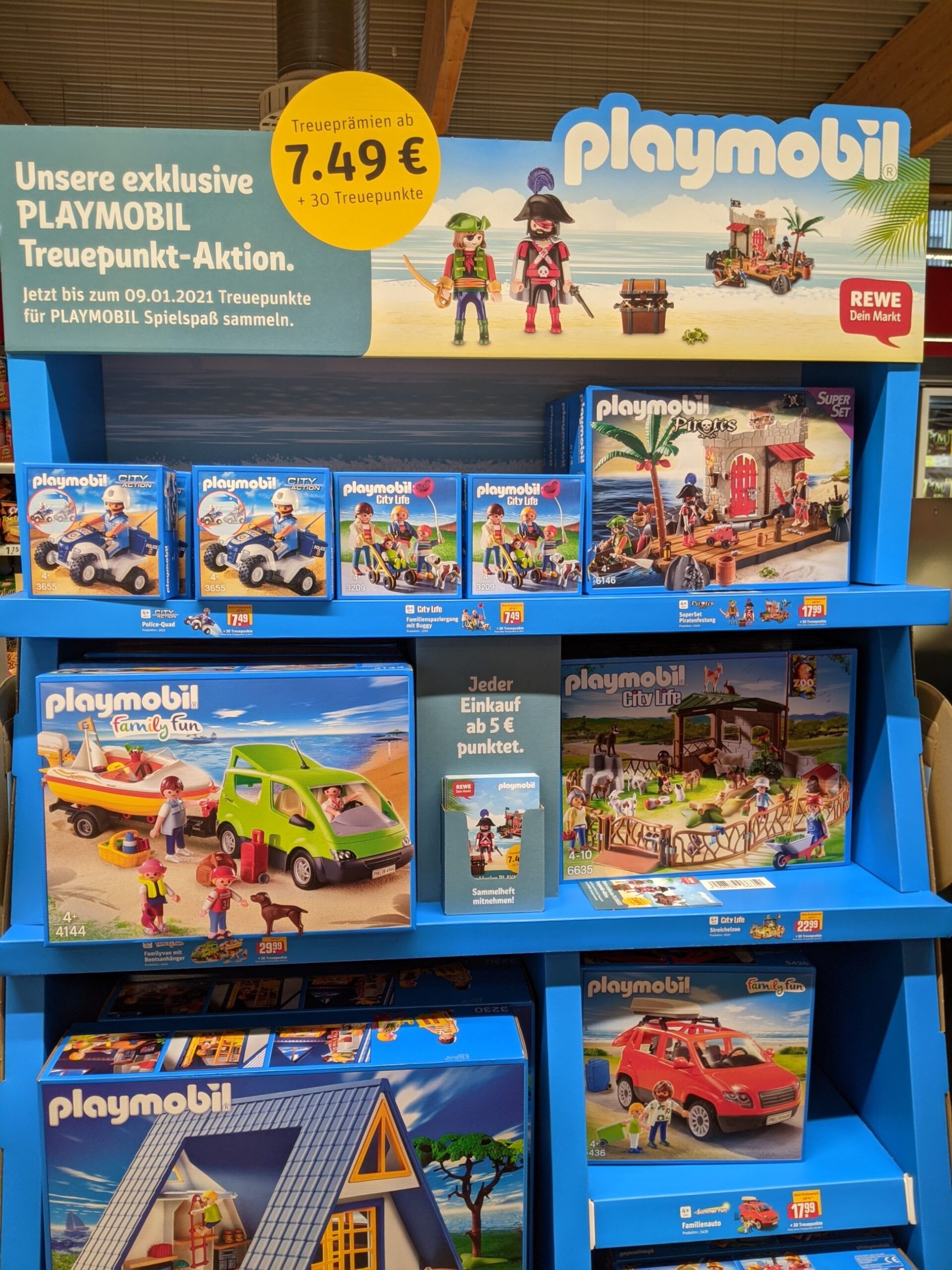 Rewe: Playmobil Treuepunkte Aktion