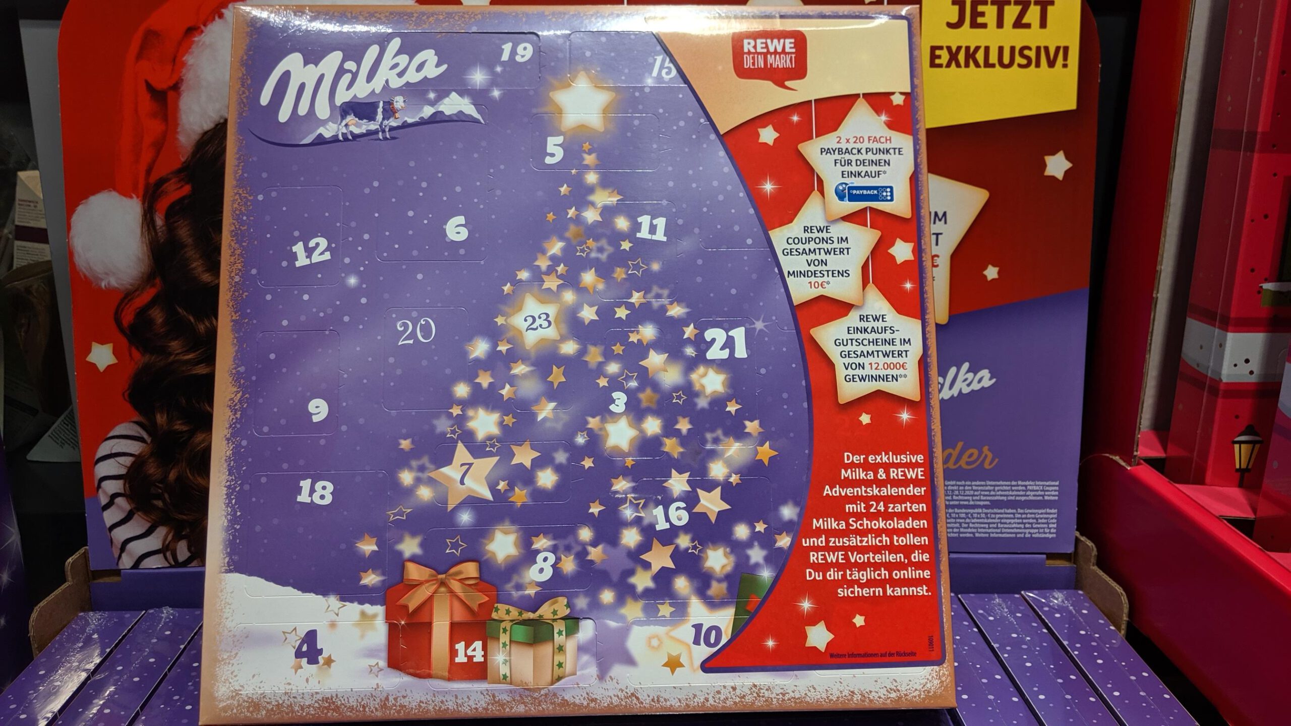 Rewe Milka Adventskalender 2020 - Einkaufsgutscheine gewinnen