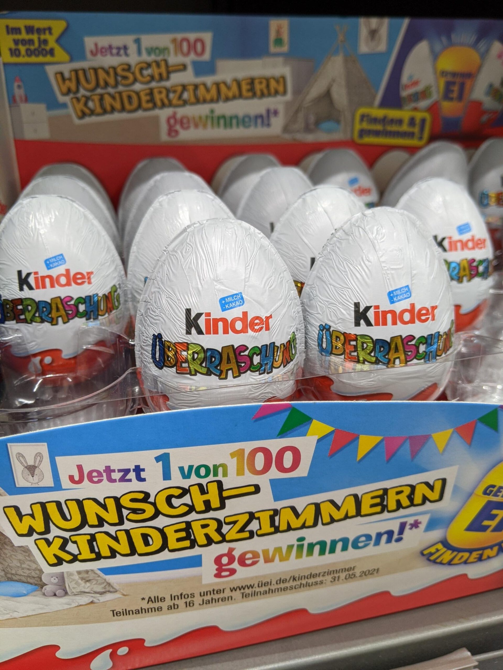Kinder Überraschung: Ü-Ei finden, Wunsch-Kinderzimmer gewinnen Kinder Überraschung: Ü-Ei finden, Wunsch-Kinderzimmer gewinnen