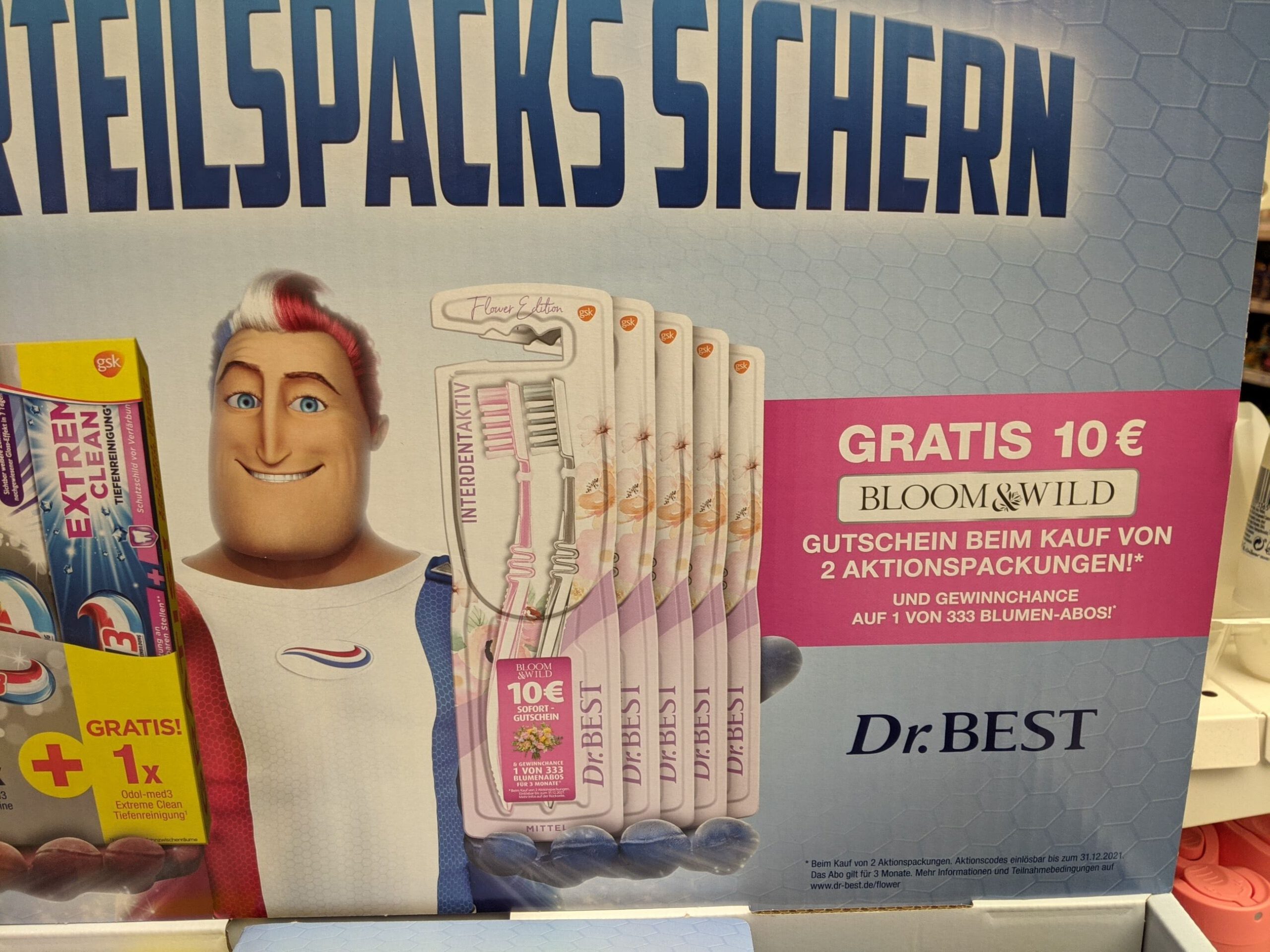 Dr. Best Gutschein für Bloom & Wild Blumen gratis