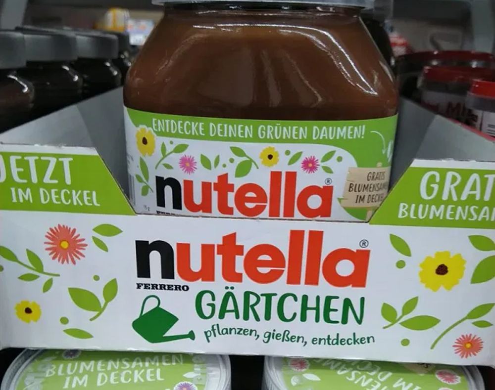 Nutella Gärtchen Aktion 2021: Blumen samen gratis - Löwenmäulchen oder Calliopsis geschenkt