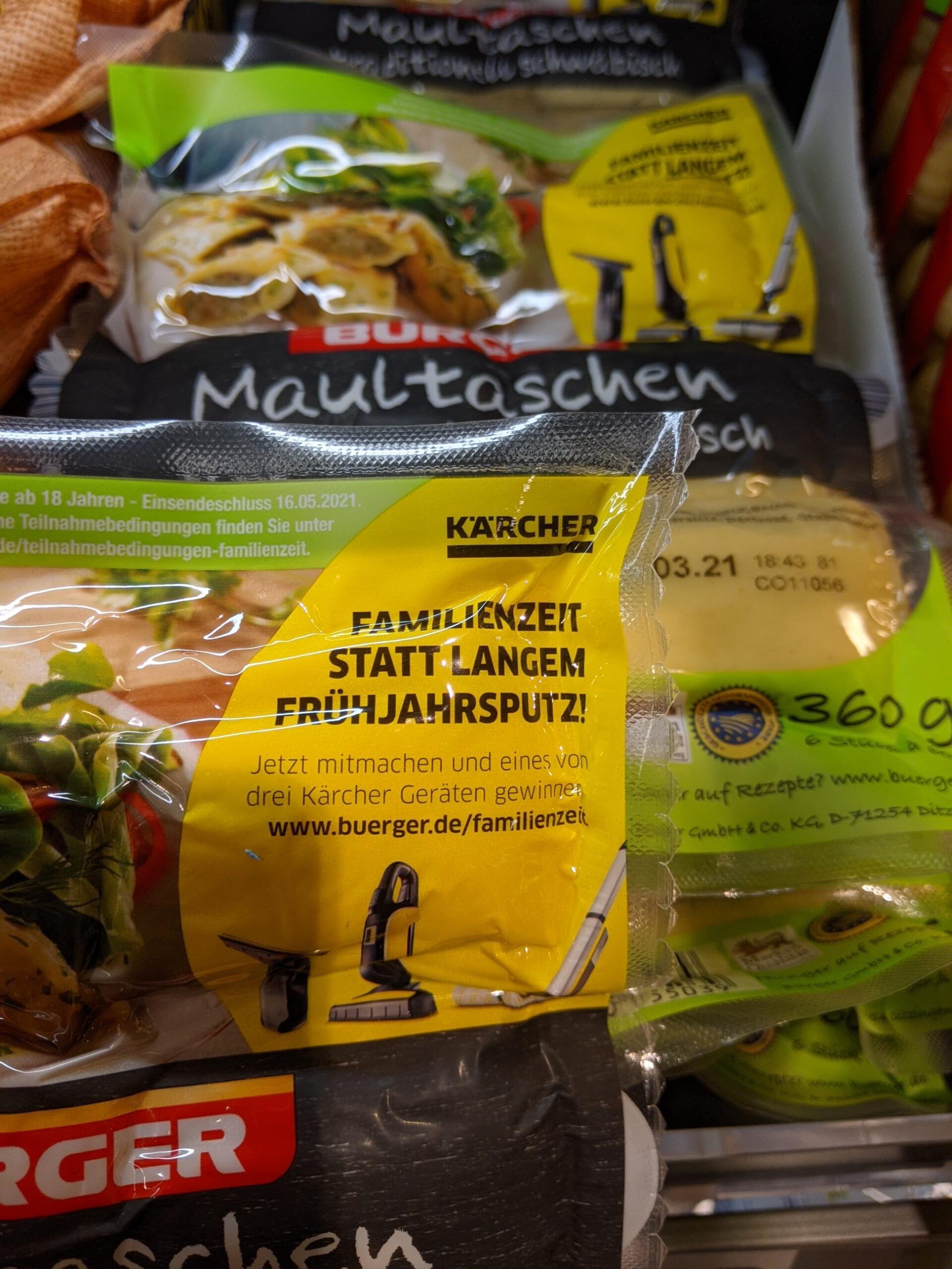 Bürger Familienzeit: Kärcher Haushaltsgeräte gewinnen Bürger Familienzeit: Kärcher Haushaltsgeräte gewinnen