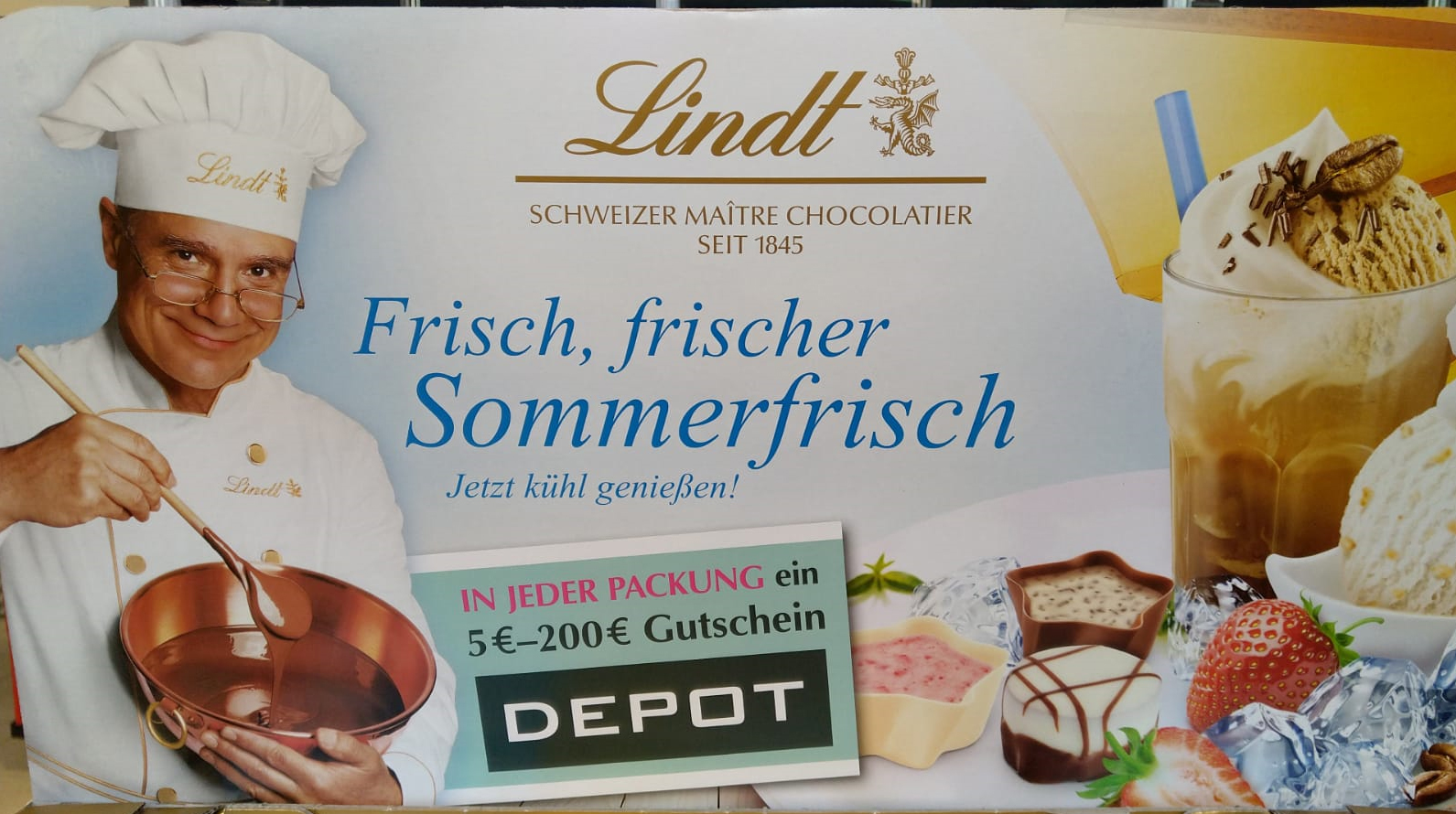 Lindt: Depot-Gutschein gewinnen