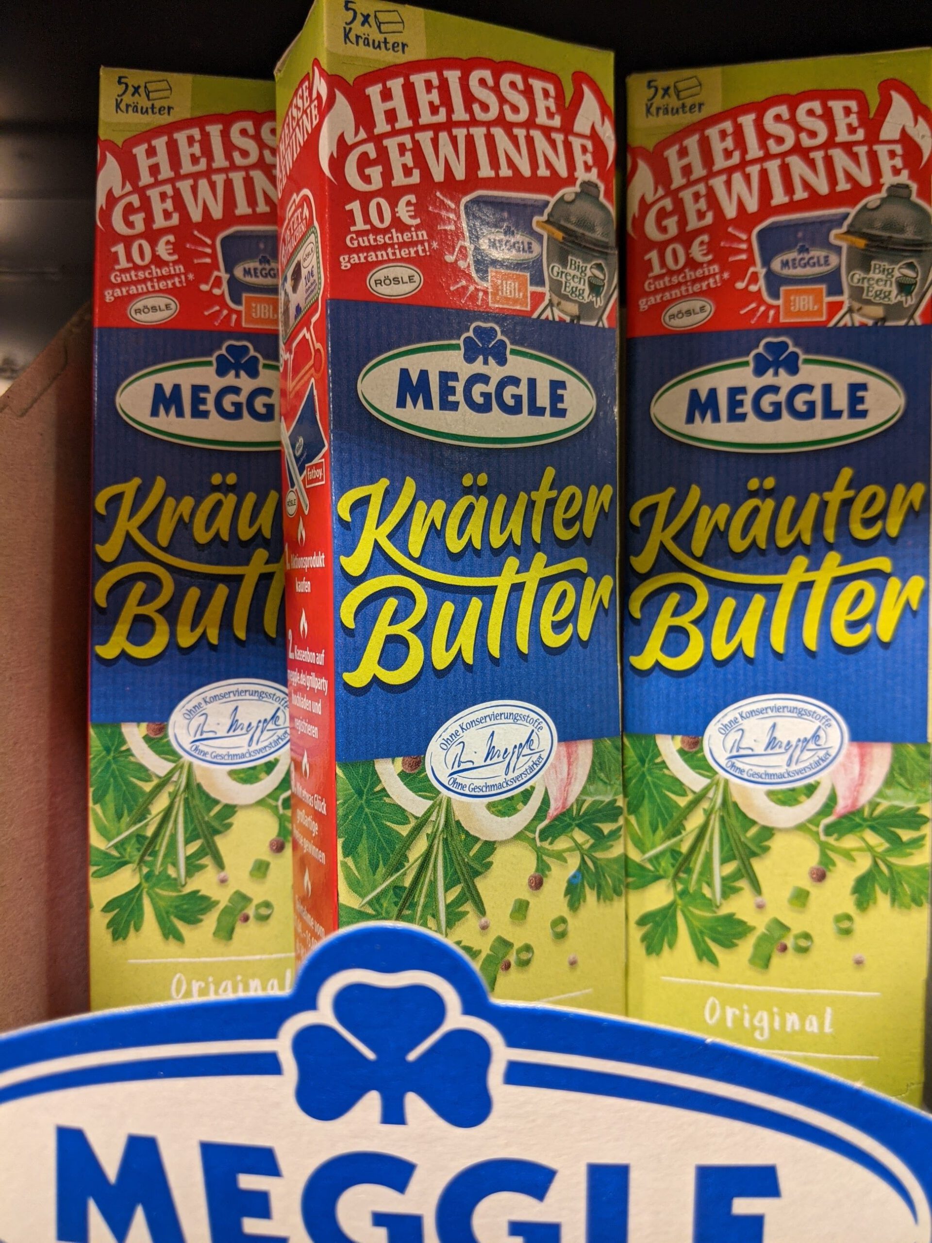 Meggle Kräuterbutter Heiße Gewinne: Grill-Gewinnspiel - Kassenbon hochladen, Slotmachine bedienen