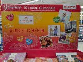 Niederegger Glücklichsein: 10x 500 Euro Gutschein für mydays gewinnen