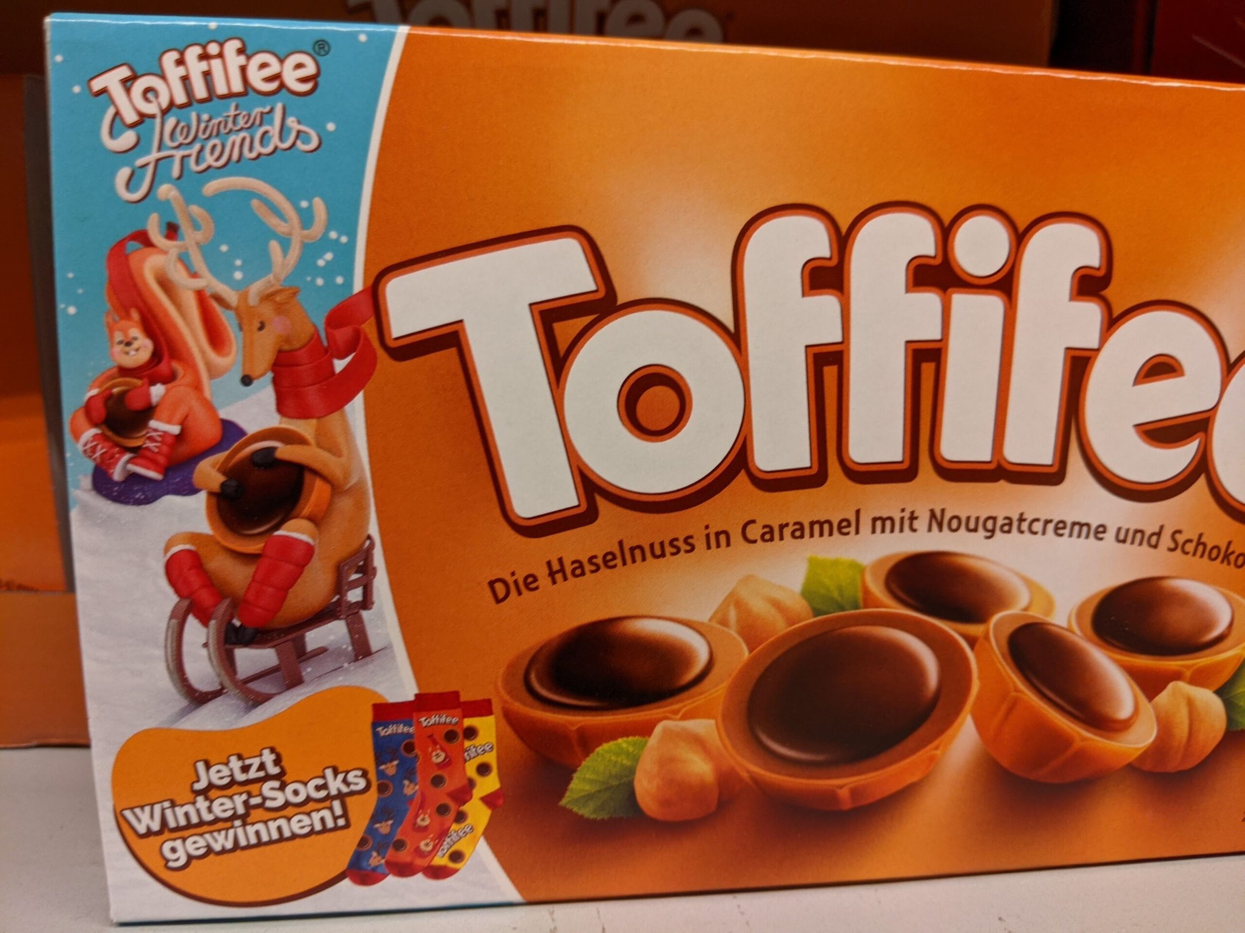 Toffifee: Winter-Socks gewinnen - Code eingeben