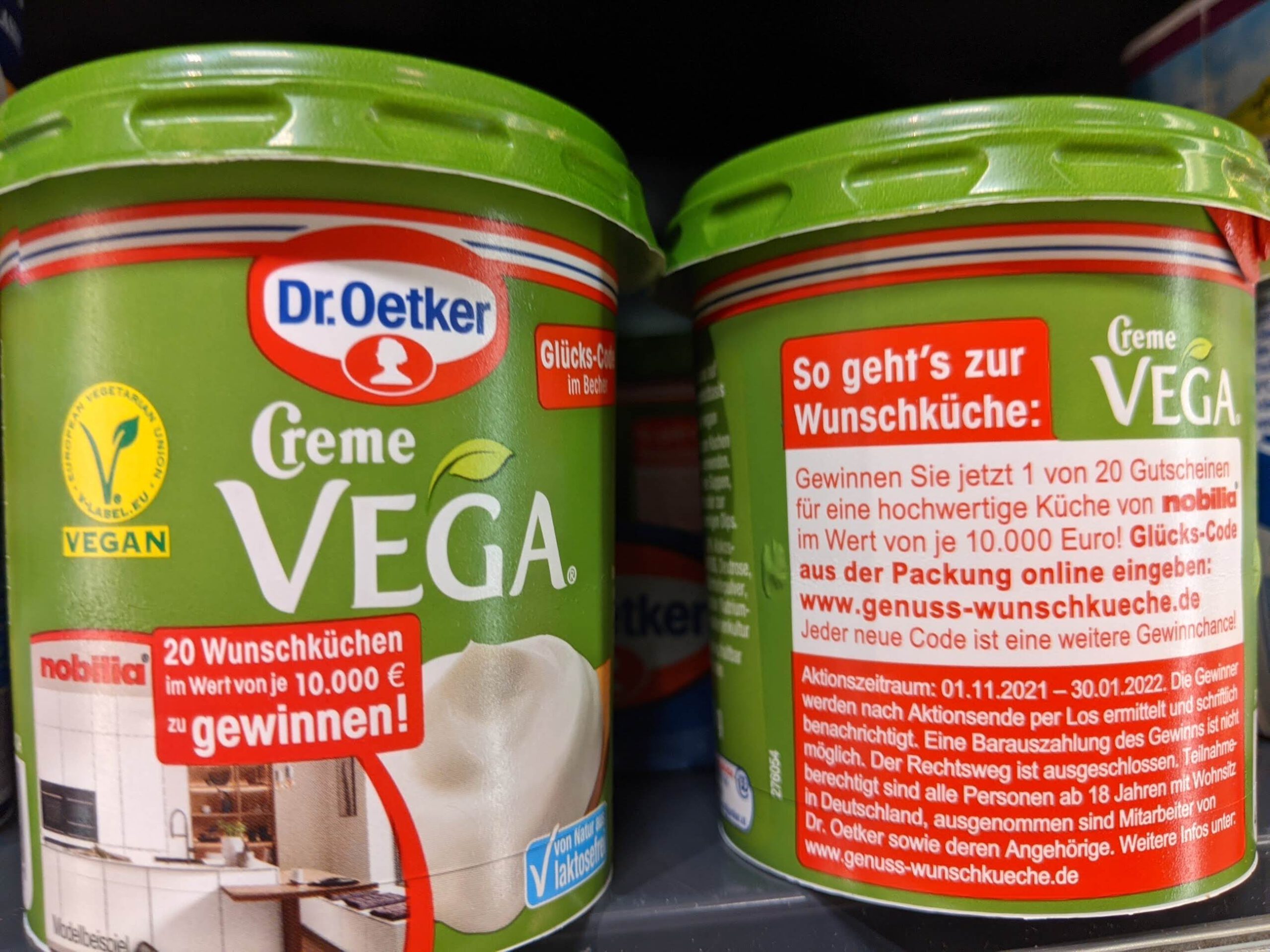 Dr. Oetker: Wunschküche gewinnen - Aktionscode eingeben