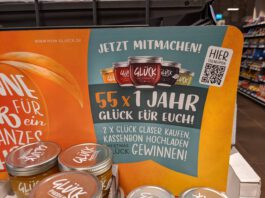 Glück Marmelade und Honig: 1 Jahr Glück gewinnen - Kassenbon hochladen