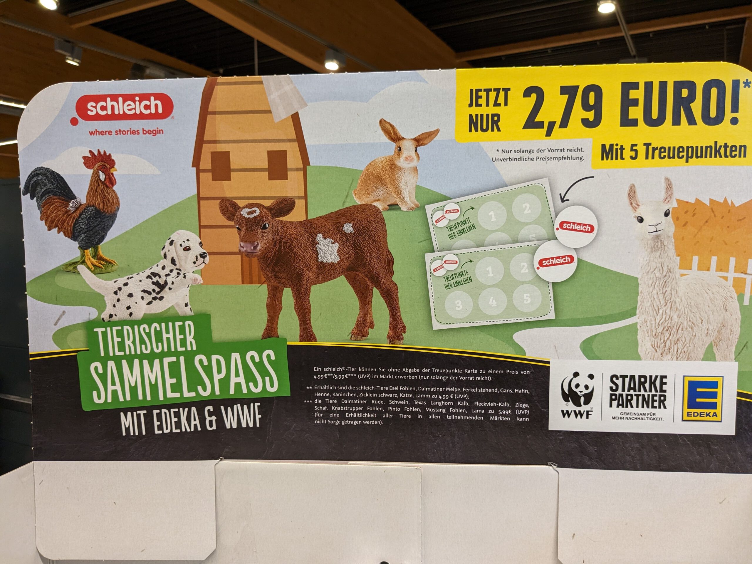 Edeka & WWF Tierischer Sammelspaß: Schleich Farm World Tier-Figuren gratis