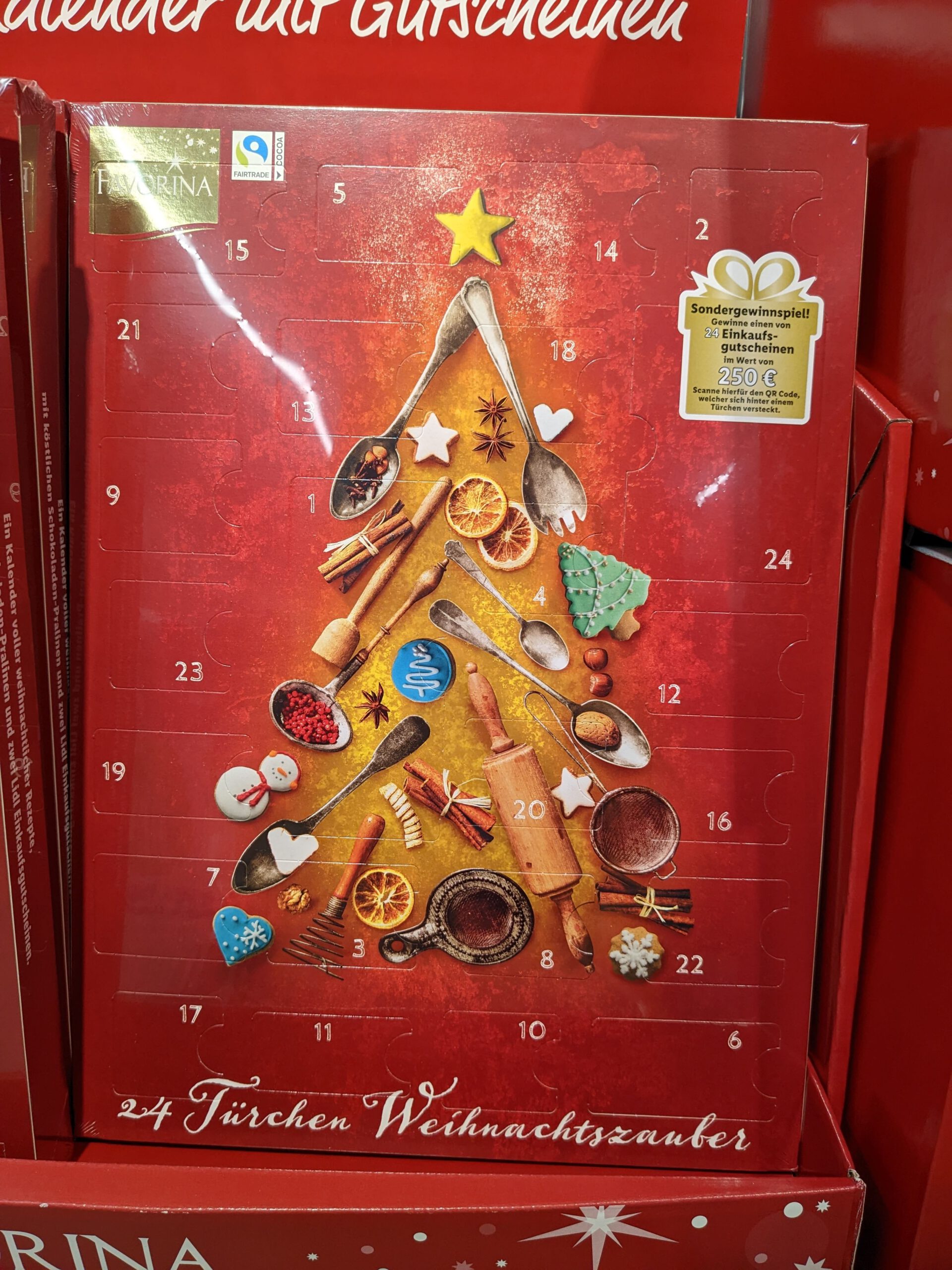 Lidl Adventskalender Favorina: Gutscheine gewinnen