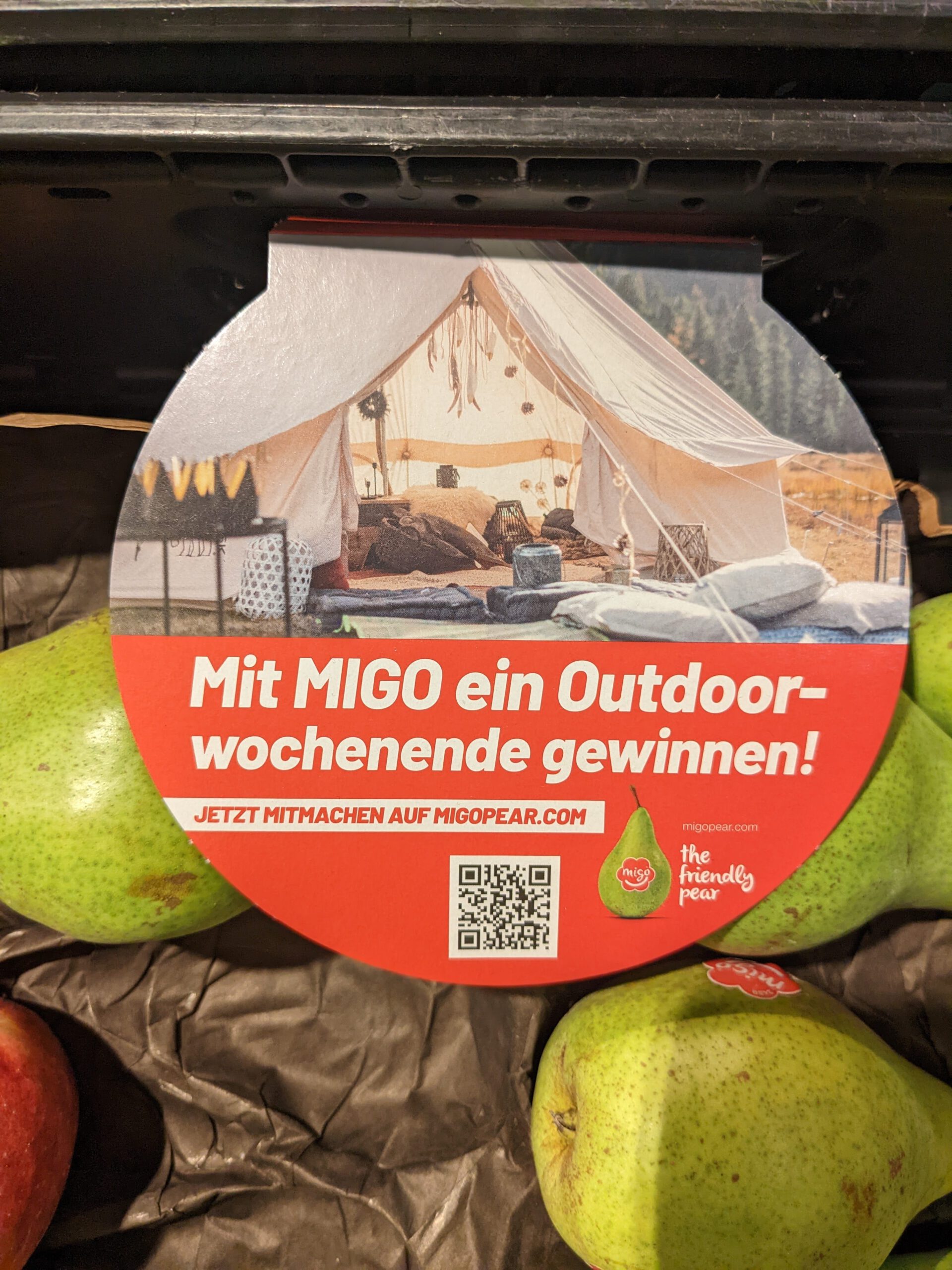 Migo Birne: Outdoor Wochenende gewinnen