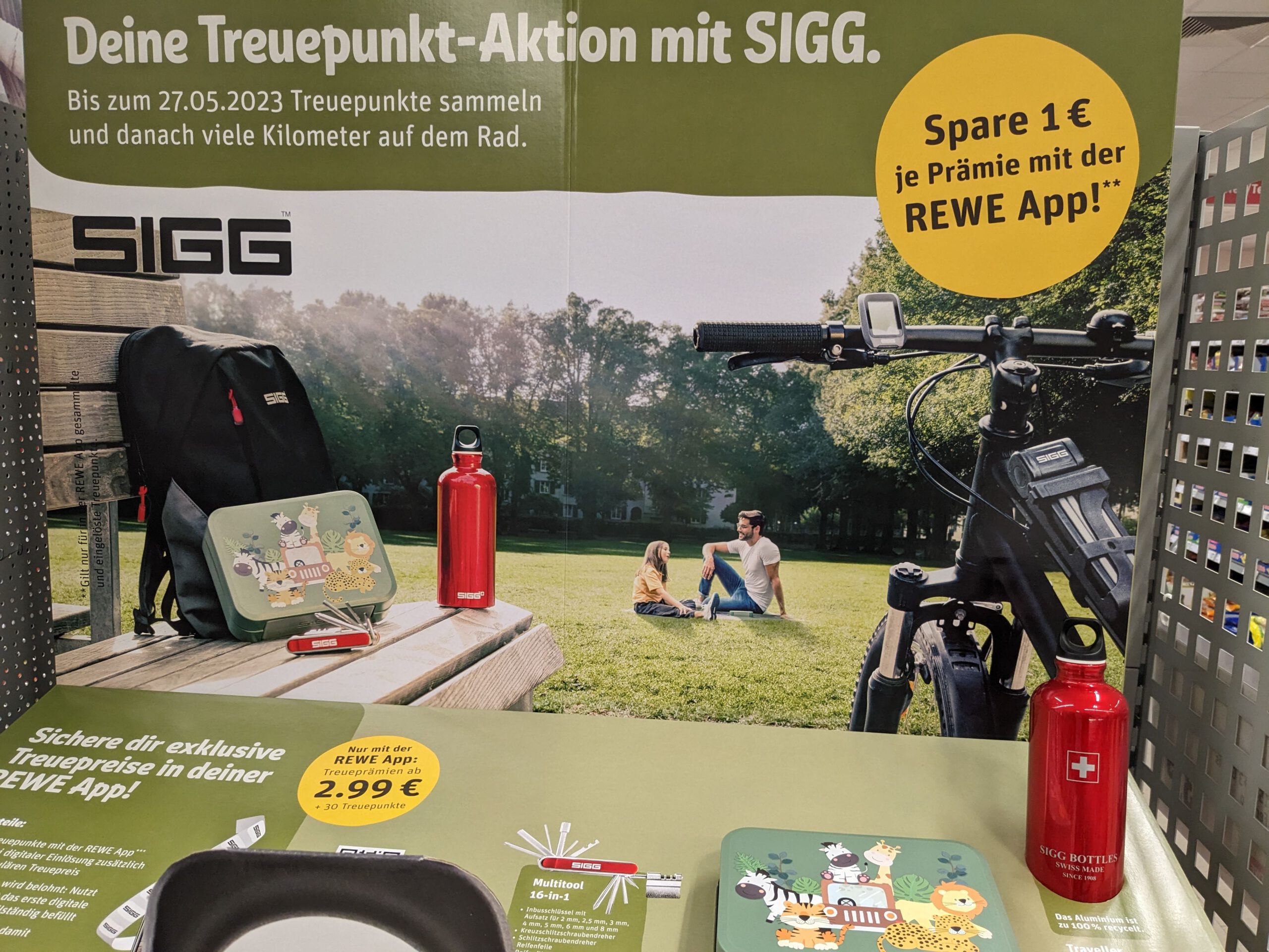 Rewe: Treuepunktaktion mit Sigg