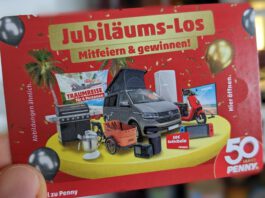 Penny Lose Gewinnspiel: Jubiläumslos Code eingeben