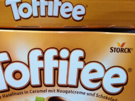 Toffifee Eure Namen: personalisierter Schuber gratis