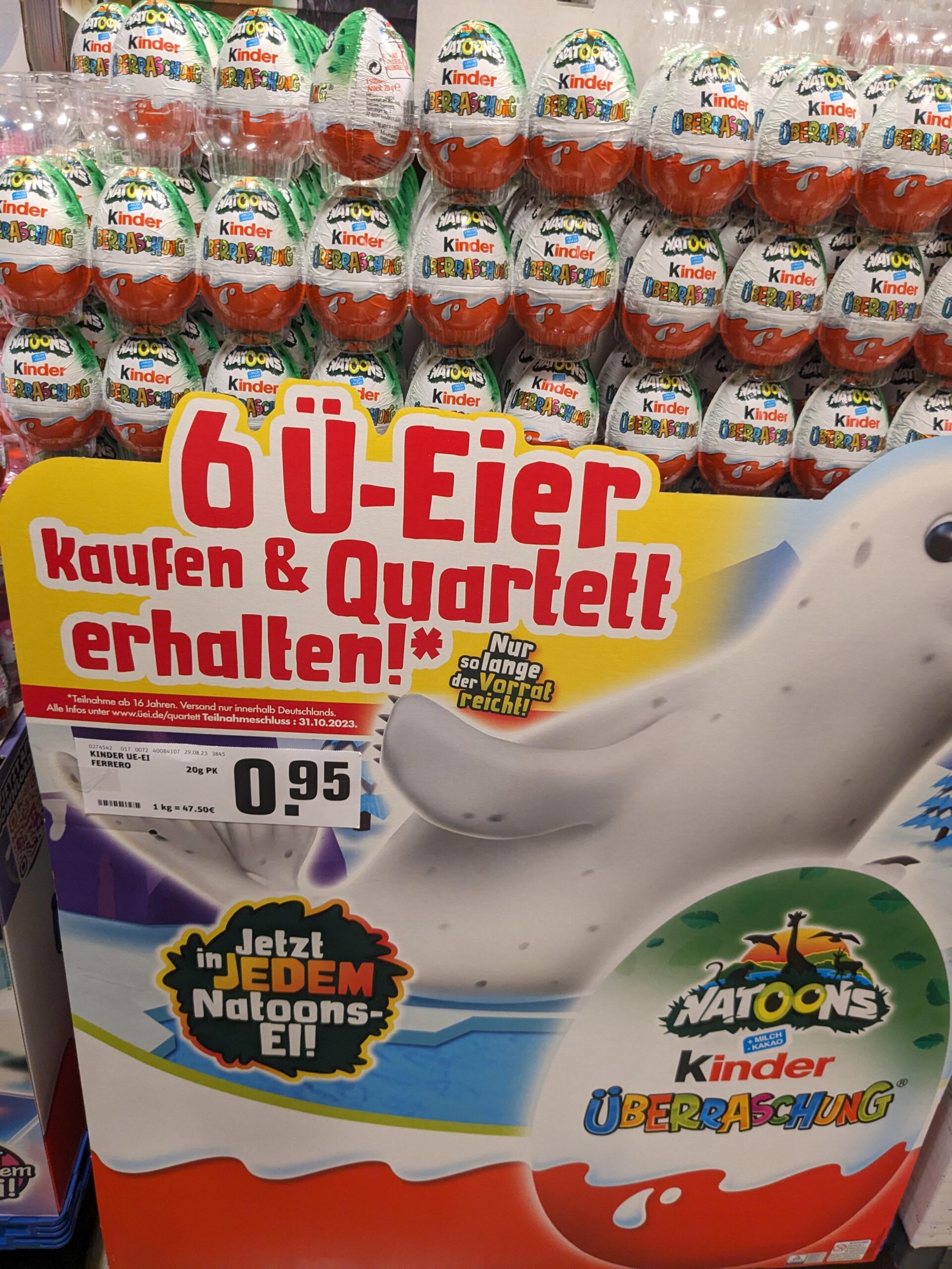 Ferrero Kinder Ü-Ei: Quartett gratis