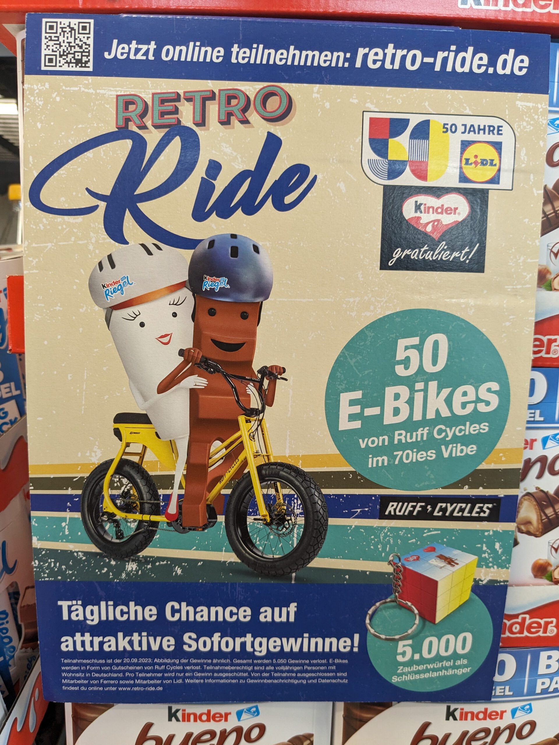 Lidl und Ferrero Retro Ride: E-Bikes und Zauberwürfel gewinnen