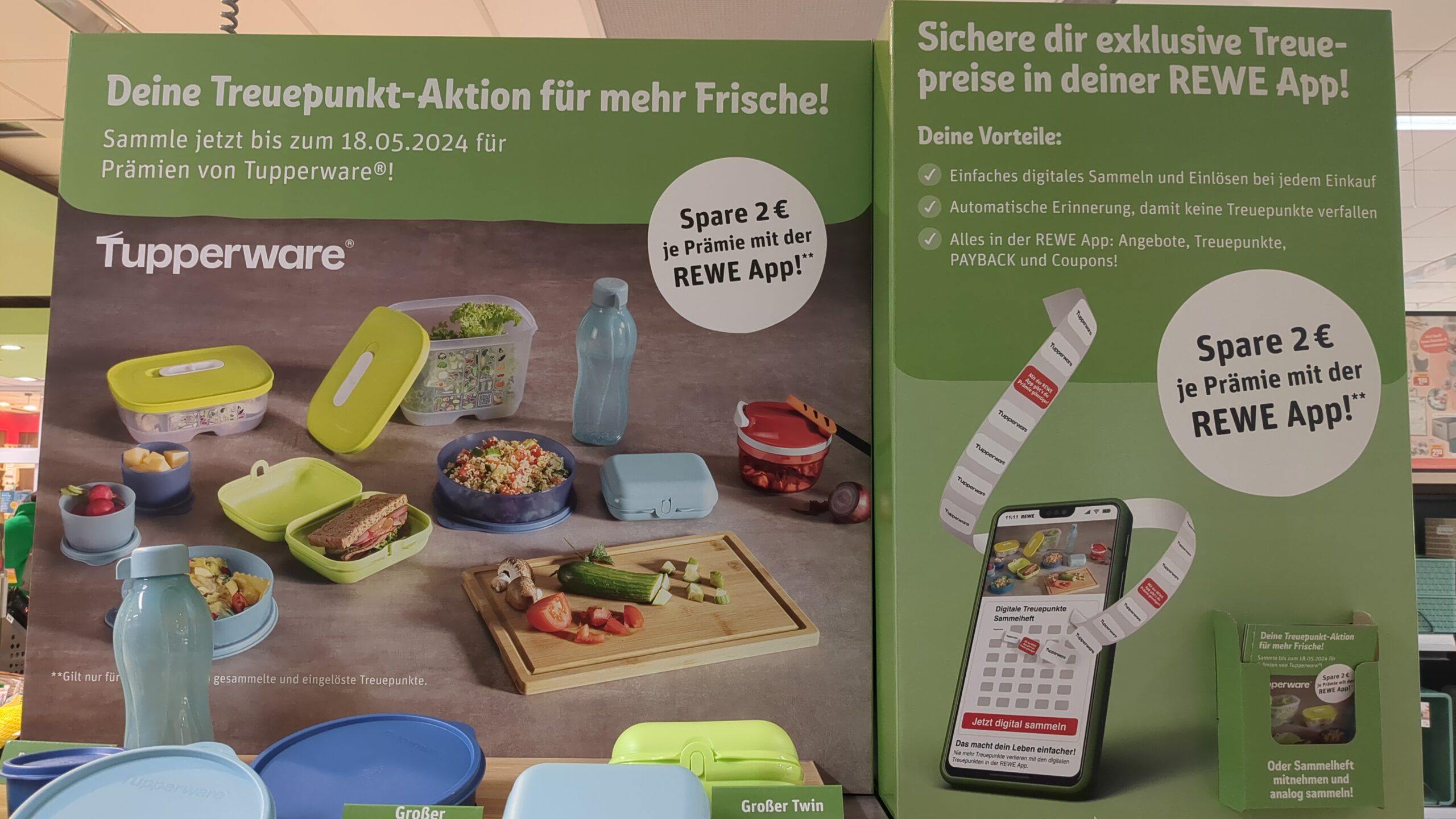 Rewe: Treueaktion mit Tupperware